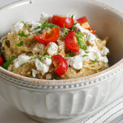 Creamy Garlic Spaghetti Squash