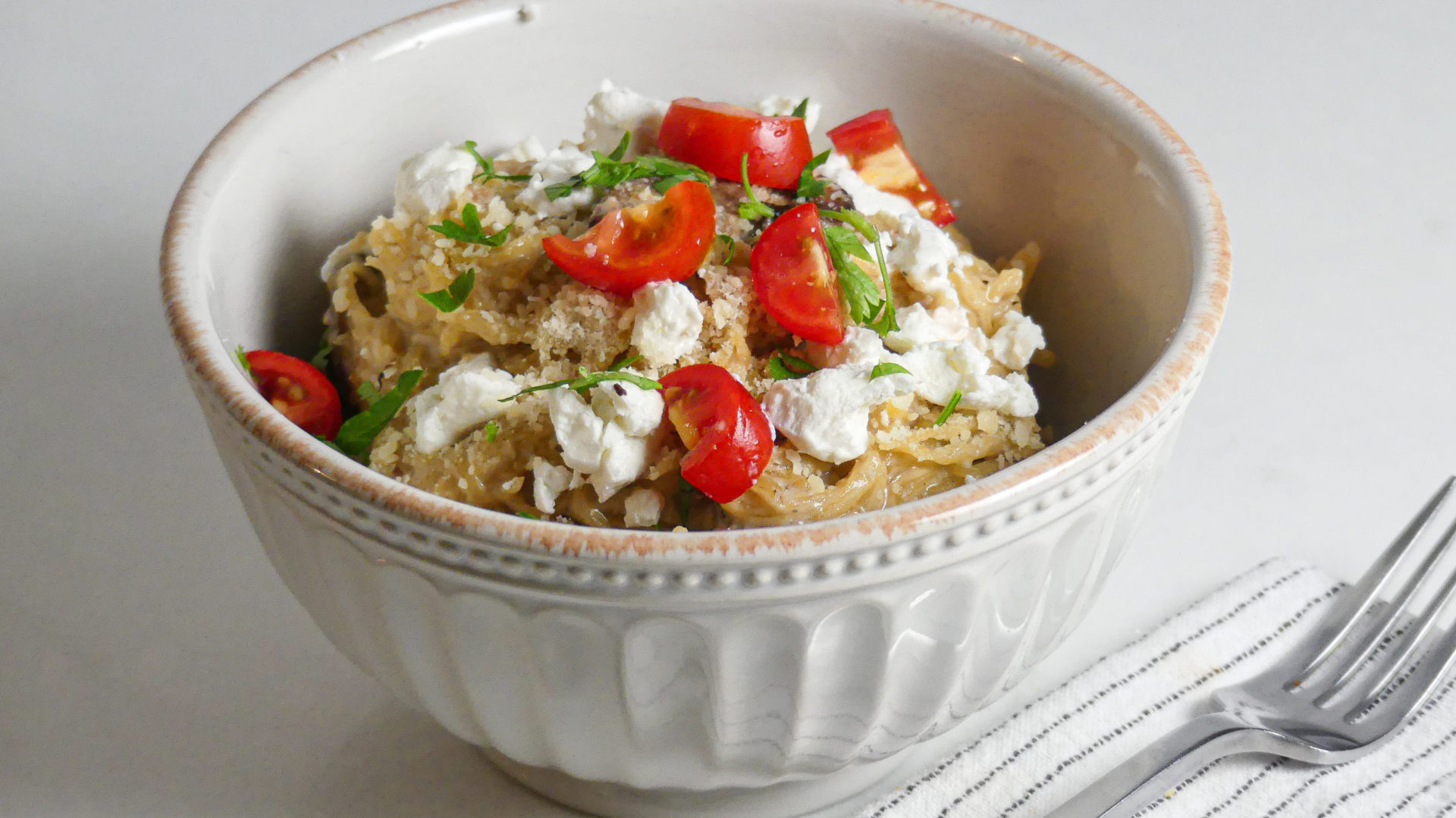 Creamy Garlic Spaghetti Squash