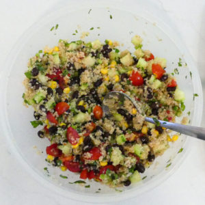 quinoa and black bean salad