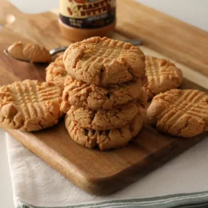 4 ingredient peanut butter cookies
