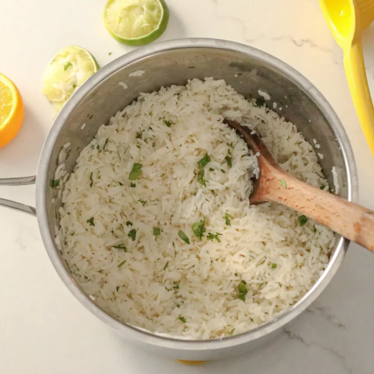 Easy Cilantro Lime Rice Recipe in the Instant Pot