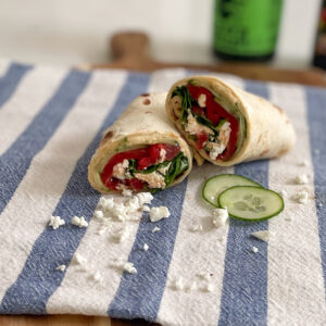 healthy mediterranean hummus wrap recipe