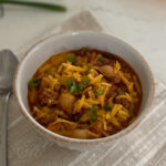 one pot cheesy turkey taco chili mac