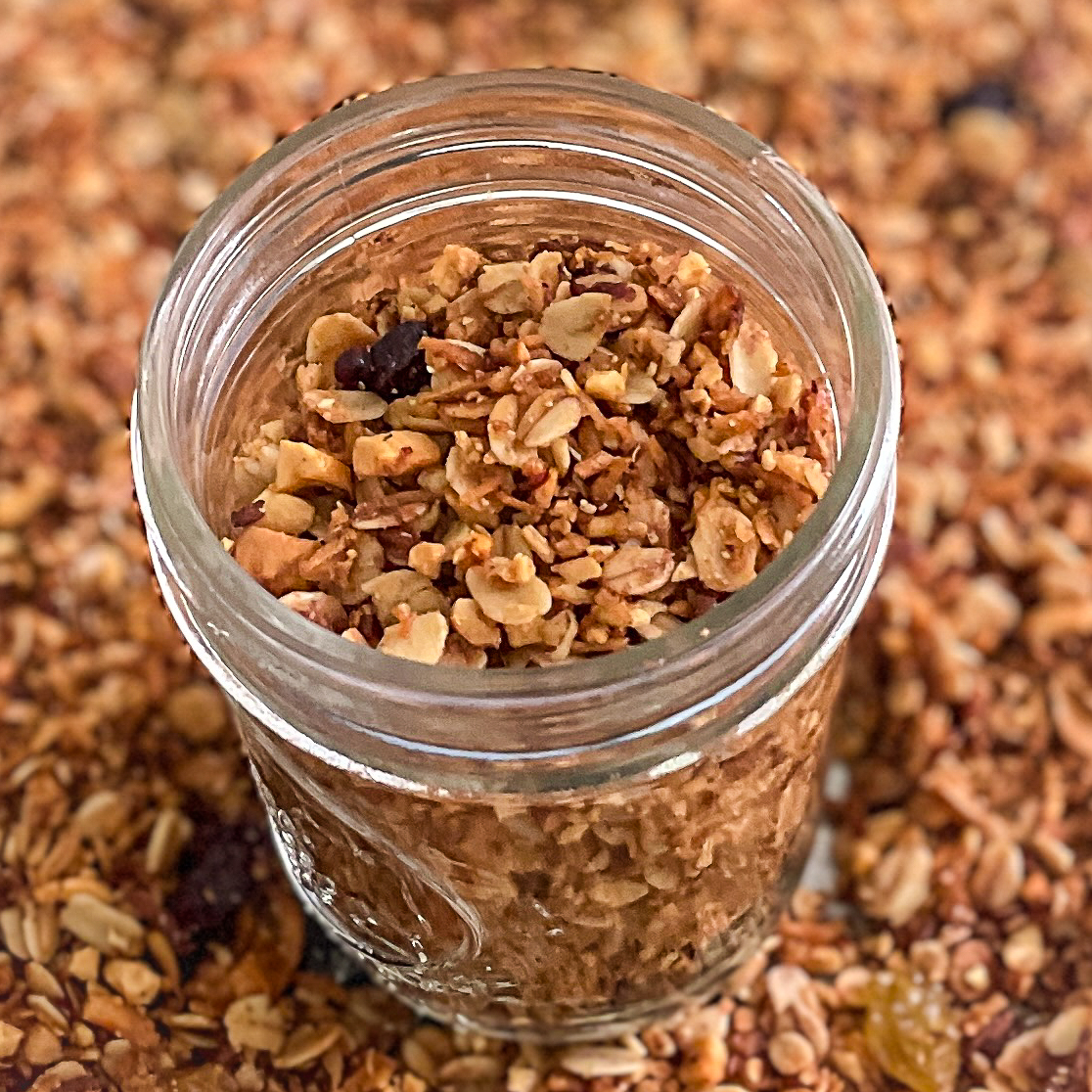 Easy Homemade Cranberry Honey Nut Granola Recipe