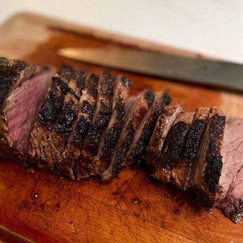sliced tri tip roast